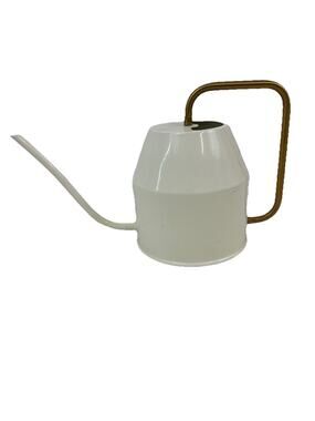 IKEA VATTENKRASSE Watering Can Ivory Gold 30 oz 0.9L Metal 40394118